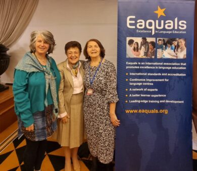 organisers at language teaching conference in Athens