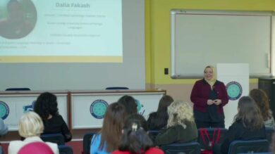 presenter at a BUUSFL event supported by Eaquals Member Event Fund