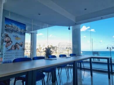 Sea view classroom