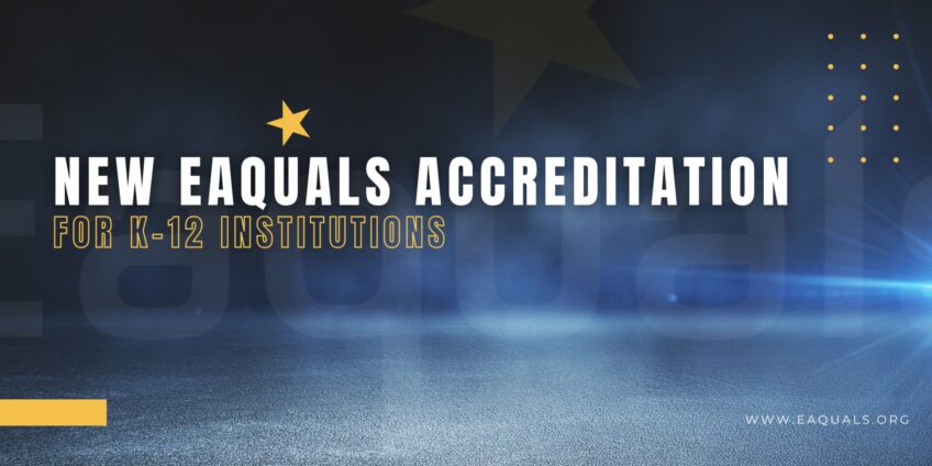 K-12 language accreditation banner